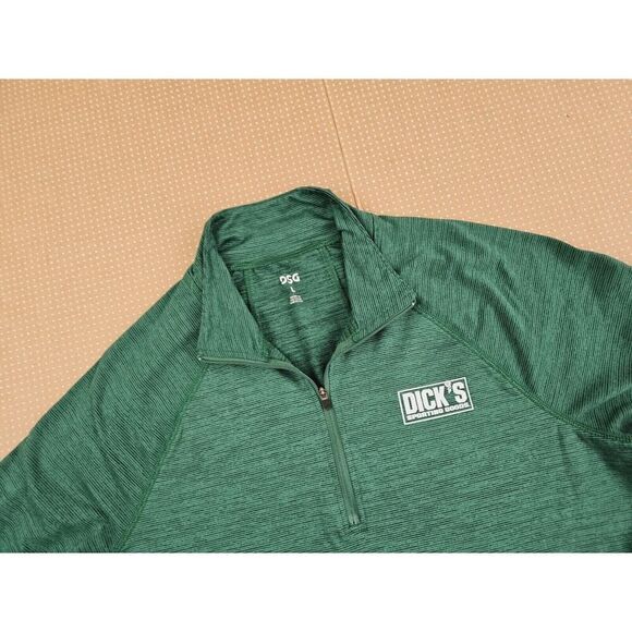 Dick’s Sporting Goods Employee Pullover 1/4 Zip Green Long Sleeve Women's Large - Picture 2 of 12